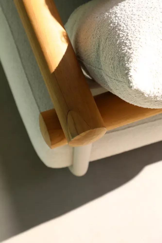 Лаунж комплект мебели для отдыха бежевый, алюминий/тик Лаунж комплект мебели для отдыха бежевый, алюминий/тик