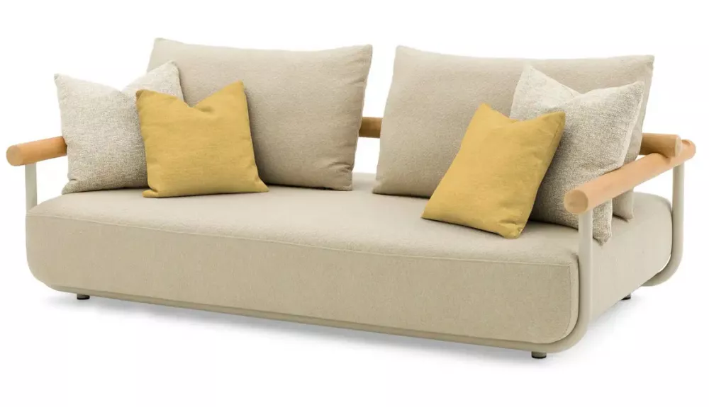 Лаунж комплект мебели для отдыха бежевый, алюминий/тик Лаунж комплект мебели для отдыха бежевый, алюминий/тик