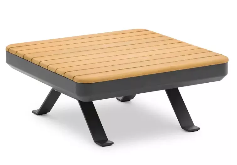 Угловой комплект модульной уличной мебели алюминий/тик Угловой комплект модульной уличной мебели алюминий/тик