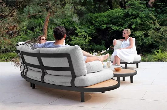 Уличный комплект для отдыха из алюминия, антрацит Уличный комплект для отдыха из алюминия, антрацит