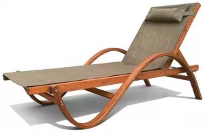 Деревянный лежак для пляжа и дачи купить недорого
