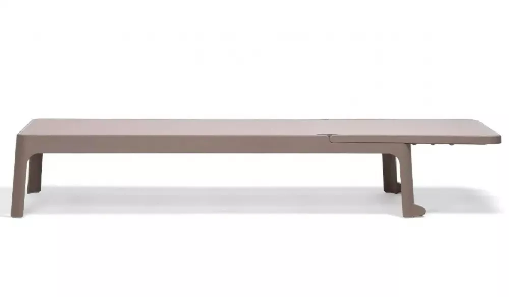 Шезлонг пластиковый с текстиленом Италия, тортора. Купить! Шезлонг пластиковый с текстиленом Италия, тортора. Купить!