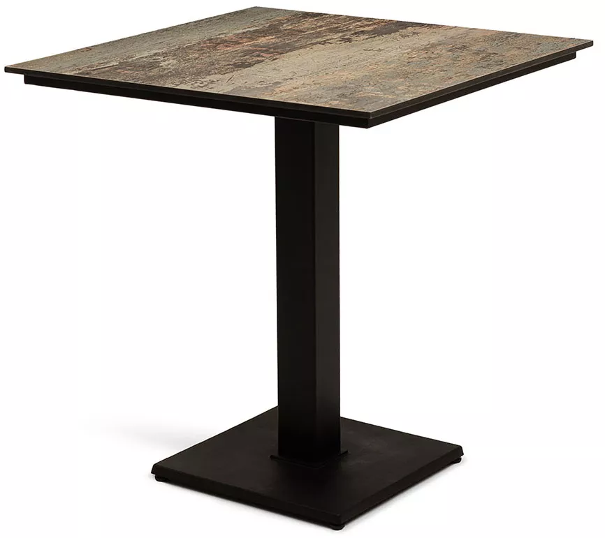 Квадратный стол для кафе из HPL 70х70, цвет винтаж