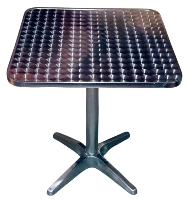 Антивандальный стол квадратный алюминиевый для кафе Антивандальный стол квадратный алюминиевый для кафе