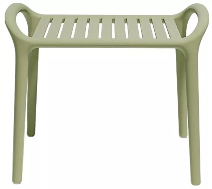 Стильный уличный приставной столик из пластика, цвет нефрит