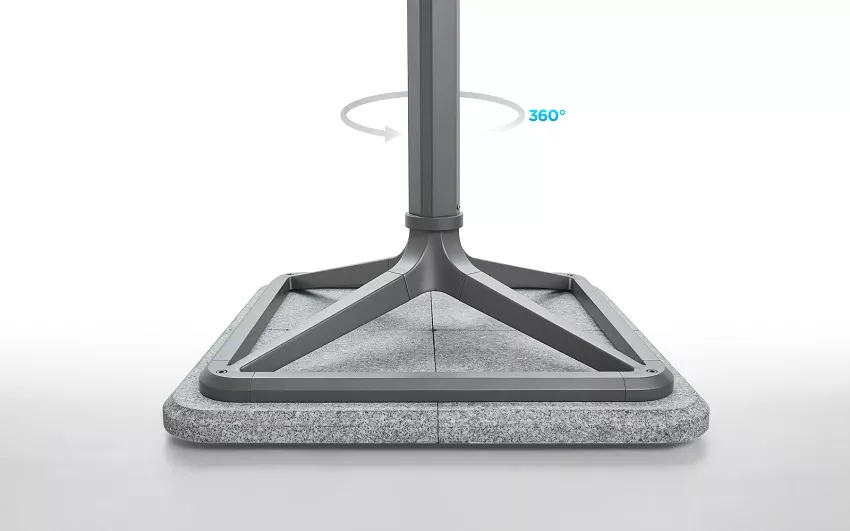 Профессиональный зонт на боковой опоре 3х3м Профессиональный зонт на боковой опоре 3х3м