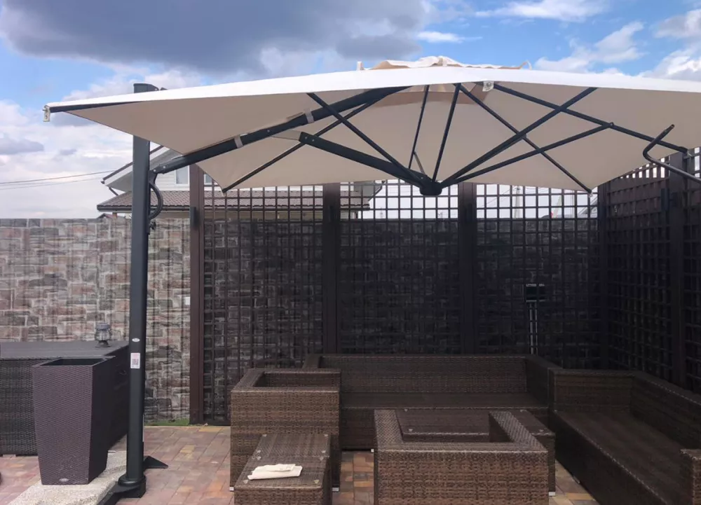 Зонт для кафе профессиональный 2,9х2,9. Купить! Зонт для кафе профессиональный 2,9х2,9. Купить!