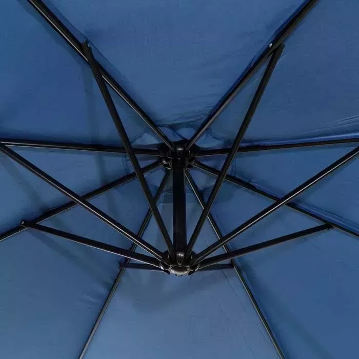 Дачный зонт на боковой опоре 3м, синий