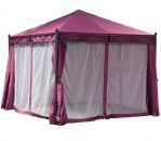 Беседка шатер для дачи с москитной сеткой, фиолетовый купить нед