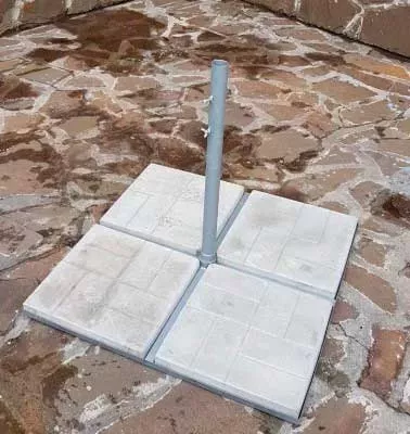 Комплект из 4 плит утяжелителей для зонта 100 кг