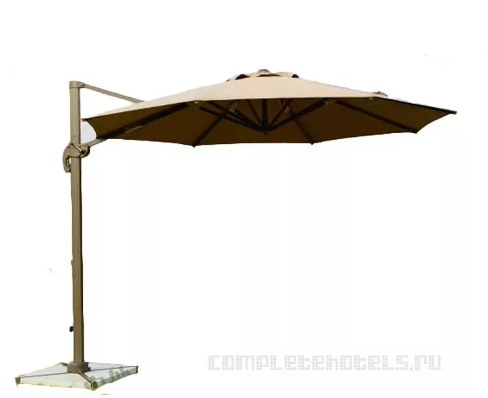 Садовый зонт на боковой опоре
