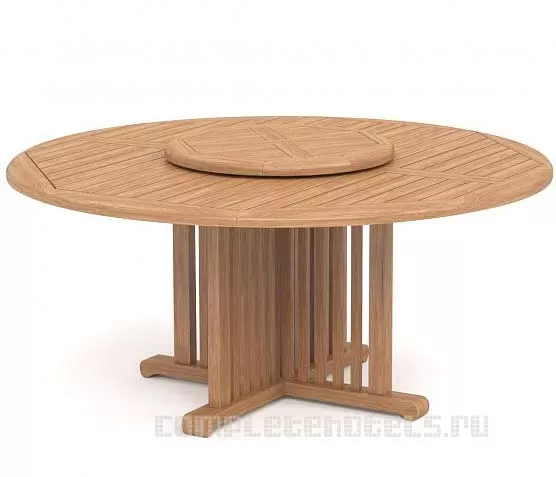Деревянный стол из массива ироко