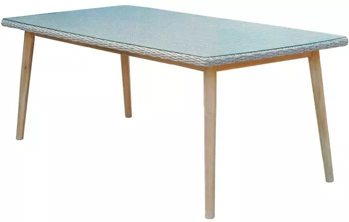 Плетеный стол искусственный ротанга/акация Arosa