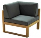 Из акации софа 2-х местная с левым подлокотником