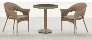 Обеденный комплект из искусственного ротанга роупа и тика