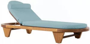 Лежак из искусственного ротанга с подушкой купить